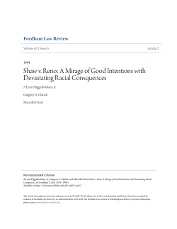 A Mirage of Good Intentions - FLASH: The Fordham Law Archive of