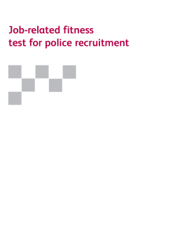 Job-related fitness test for police recruitment