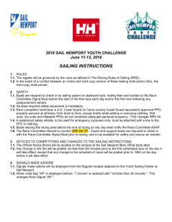 sailing instructions