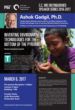 Inventing environmental technologies for the bottom of the pyramid