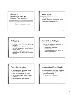 Four Kinds of Prototypes