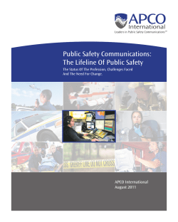 Public Safety Communications: The Lifeline Of Public Safety