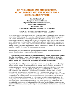 Read a transcript of Dale`s talk. - College of Liberal Arts