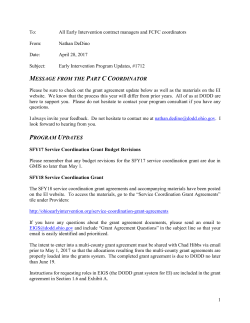 message from the part c coordinator program updates