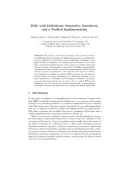 HOL with Definitions: Semantics, Soundness, and a