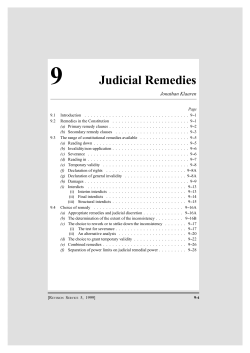 9 Judicial Remedies - Centre for Human Rights, University of Pretoria