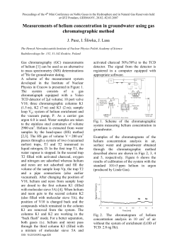 Measurements of helium concentration in