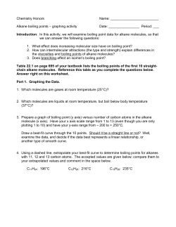 Unit 6 Activity &ndash; Trends in Hydrocarbon Boiling Points