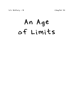 Chapter 24: An Age of Limits, 1968-1980