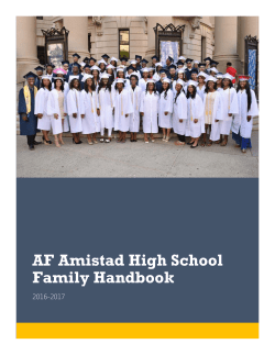 AF Amistad High School Family Handbook