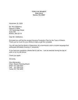 Housing Production Plan