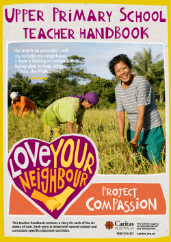 Teacher`s Handbook - Caritas Australia