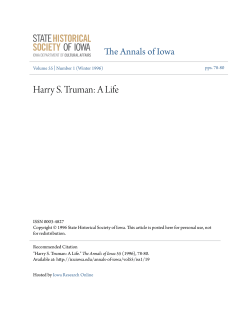 Harry S. Truman: A Life