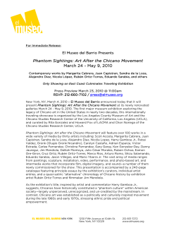 Phantom Sightings: Art After the Chicano Phantom Sightings: Art