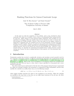 Ranking Functions for Linear-Constraint Loops