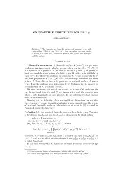 ON BEAUVILLE STRUCTURES FOR PSL(2,q)