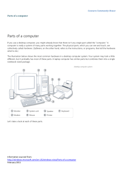 Parts of a computer
