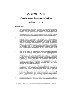 CHAPTER FOUR Children and the Armed