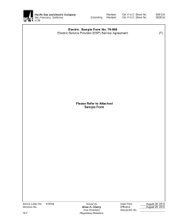 Electric Sample Form No. 79-948 Please Refer to Attached Sample