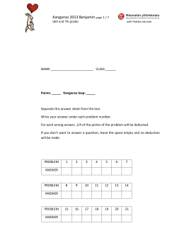 Kangaroo 2013 Benjamin page 1 / 7