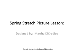 Spring Stretch Picture Lesson - Science Inquiry Picture Labs