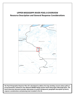 UPPER MISSISSIPPI RIVER POOL 8 OVERVIEW