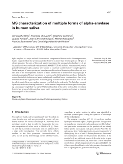 MS characterization of multiple forms of alpha