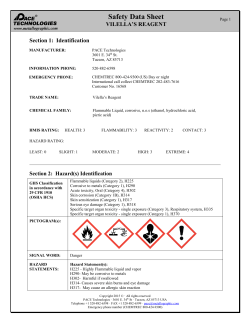 Safety Data Sheet - PACE Technologies