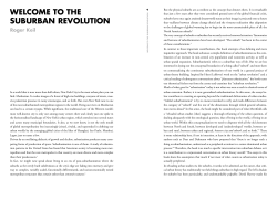 Roger Keil WELCOME TO THE SUBURBAN REVOLUTION