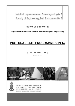 The Department of Materials Science and Metallurgical