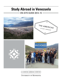 Study Abroad in Venezuela - Learning Abroad Center