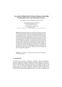 Can Agile Collaboration Practices Enhance