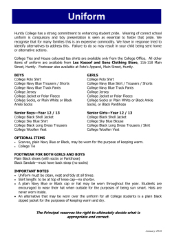 Huntly College has a strong commitment to enhancing student pride