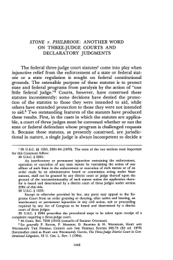 Stone v. Philbrook: Another Word on Three