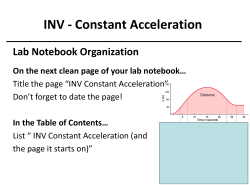 1.4 INV - Constant Acceleration 15