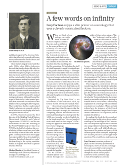 A few words on infinity