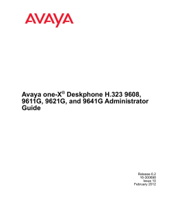 Avaya one-X Deskphone H.323 9608, 9611G, 9621G