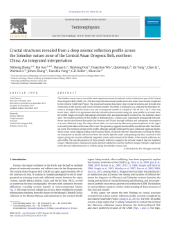 Crustal structures revealed from a deep seismic reflection profile