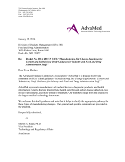 AdvaMed Comments of FDA-2015-N