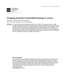 Changing Hundreds of AutoCAD&reg; Drawings in - widom