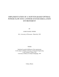Implementation of a Newton-based optimal power
