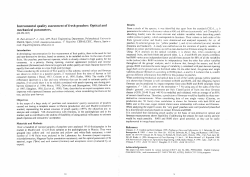 Instrumental quality assessment of fresh peaches: Optical and