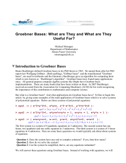 Groebner Bases