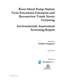 River Street Pump Station Twin-Forcemain