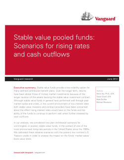 Stable value pooled funds: Scenarios for rising rates and cash