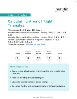 Calculating Area of Right Triangles