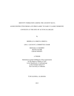 identity formation among the ancient maya as
