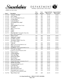 Retired Snowbabies Subseries