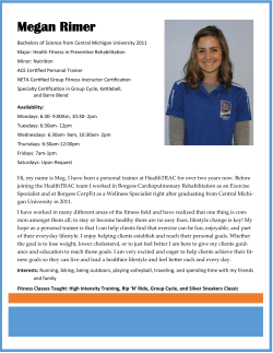 Megan Rimer - Three Rivers Health