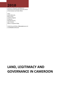 Sources of legitimacy in land regulations in Africa